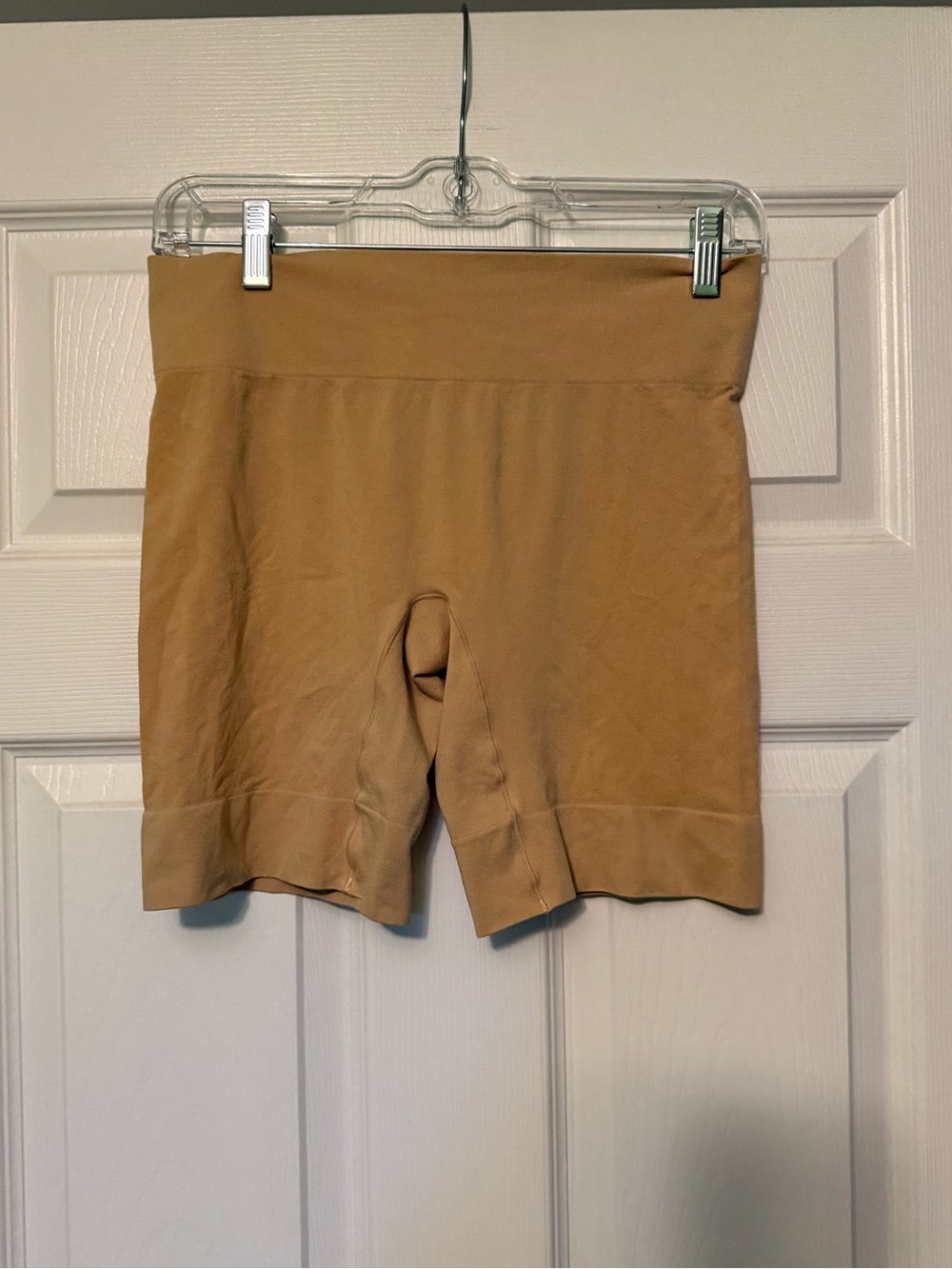 Jockey Seamless High-Waist Tan Bike Shorts